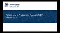 ProNest 2025 version 16.0. introduction webinar