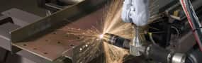 Plasma cutting structural steel