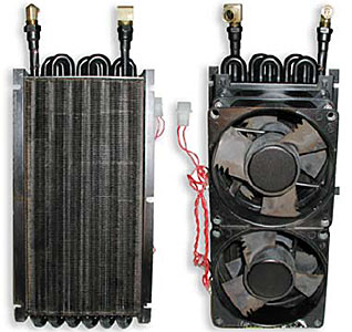 Figure 10 - Heat exchanger front and back views