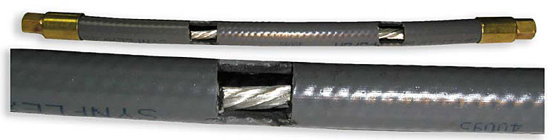 Figure 7 - Hose cutaway to show power cable