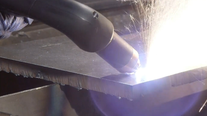 Piercing thick metal