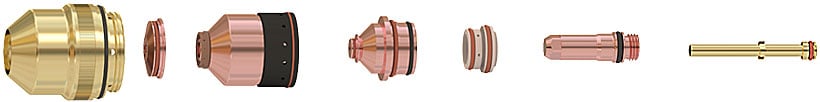 130 amp torch consumable parts