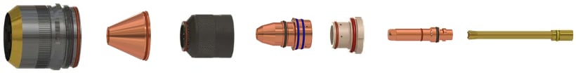 XPR gouging consumable stackup